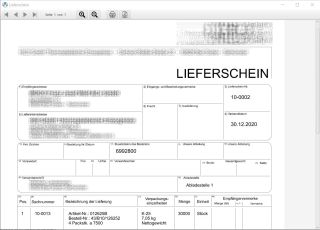 Lieferschein Bild Lieferschein